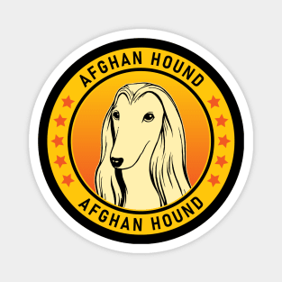 Afghan Hound Dog Portrait Magnet